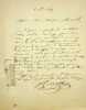 Lettre autographe sign&eacute;e. Pierre-Fran&ccedil;ois Mathieu (1808-1864), &eacute;crivain, auteur d'ouvrages sur les convulsionnaires, pr&eacute;sident de l'Ath&eacute;n&eacute;e des Arts. 