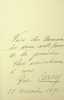 Lettre autographe sign&eacute;e. Caron Rose (1857-1930), soprano.