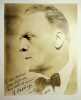 Photographie originale avec d&eacute;dicace autographe sign&eacute;e - certainement sa derni&egrave;re d&eacute;dicace. F&eacute;dor Chaliapine Chaliapin (1873-1938), acteur russe, ...