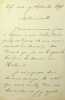 Lettre autographe sign&eacute;e. Charles Lamoureux (1834-1899), violoniste, chef d'orchestre.