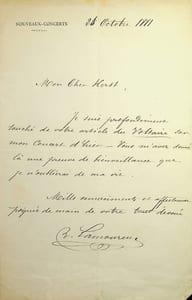 Lettre autographe signée
