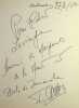 Page d'album avec d&eacute;dicace autographe sign&eacute;e. Fernand Sardou (1910-1976), chanteur, acteur. 