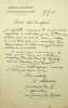 Lettre autographe sign&eacute;e &agrave; Paul Fort. Antoine Albalat (1856-1935), &eacute;crivain, critique. 