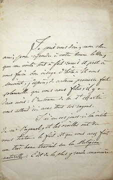 Lettre autographe signée à Louis Alloury. Charles Brook Dupont-White (1807-1878), avocat, économiste, socialiste.