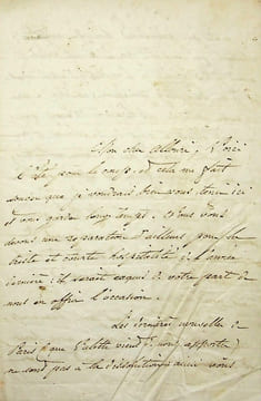 Lettre autographe signée à Louis Alloury. Charles Brook Dupont-White (1807-1878), avocat, économiste, socialiste. 