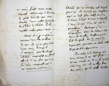 Lettre autographe signée à Louis Alloury