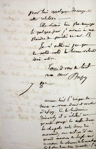 Lettre autographe signée à Louis Alloury