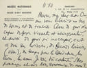 Lettre autographe sign&eacute;e au po&egrave;te Robert Sabatier. Jean Cassou (1897-1986), po&egrave;te, &eacute;crivain, r&eacute;sistant.