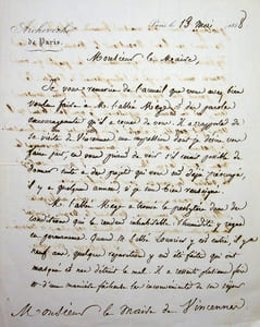 Lettre autographe signée