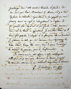 Lettre autographe signée