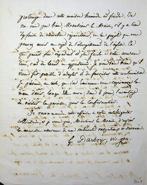 Lettre autographe signée. Georges Darboy (1813-1871), évêque de Nancy puis archevêque de Paris, fusillé par la Commune le 24 mai 1871.