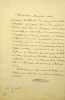 Lettre autographe sign&eacute;e &agrave; Hygin-Auguste Cav&eacute;. Pierre Carmouche (1797-1868), po&egrave;te, chansonnier, goguettier, &eacute;crivain. 