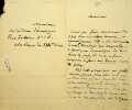 Lettre autographe sign&eacute;e. Charles Rabou (1803-1871), &eacute;crivain, journaliste. 