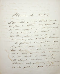 Lettre autographe signée à Salvandy