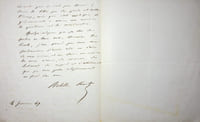 Lettre autographe signée à Salvandy