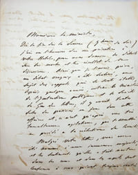 Lettre autographe signée à Salvandy