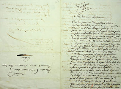 Lettre autographe signée