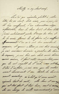 Lettre autographe signée