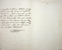 Lettre autographe signée