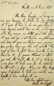 Lettre autographe signée