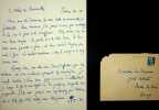 Lettre autographe sign&eacute;e au po&egrave;te Luc Decaunes. Jean Cassou (1897-1986), po&egrave;te, &eacute;crivain, r&eacute;sistant.