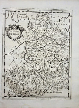 [Philippe Briet, Parallela geographiae veteris et novae] Bavière et Tirol - Allemagne et Autriche. [Philippe Briet, Parallela geographiae veteris et ...