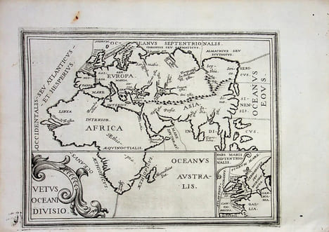[Philippe Briet, Parallela geographiae veteris et novae] Vetus oceani division - division des océans. . [Philippe Briet, Parallela geographiae veteris ...