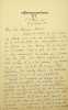 Lettre autographe sign&eacute;e au docteur Jean-Fran&ccedil;ois Robinet. [Positivisme] Richard Congreve (1818-1899), philosophe anglais, figure de proue du ...