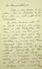 Lettre autographe sign&eacute;e au docteur Jean-Fran&ccedil;ois Robinet. [Positivisme] Richard Congreve (1818-1899), philosophe anglais, figure de proue du ...