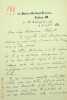 Lettre autographe sign&eacute;e au docteur Jean-Fran&ccedil;ois Robinet. [Positivisme] Richard Congreve (1818-1899), philosophe anglais, figure de proue du ...