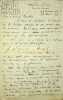 Lettre autographe sign&eacute;e au docteur Jean-Fran&ccedil;ois Robinet. Edward Spencer Beesly (1831-1915), philosophe anglais, historien, militant syndical, ...