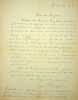 Lettre autographe sign&eacute;e &agrave; l'&eacute;crivain L&eacute;o Larguier. S&eacute;raphin Justin Fran&ccedil;ois Boex dit J.-H. Rosny jeune (1859-1948), &eacute;crivain, membre de l'Acad&eacute;mie ...