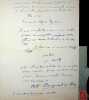 Lettre autographe sign&eacute;e &agrave; l'&eacute;crivain L&eacute;o Larguier. Jean Ajalbert (1863-1947), &eacute;crivain, membre de l'Acad&eacute;mie Goncourt. 