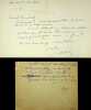 Lettre autographe sign&eacute;e &agrave; l'&eacute;crivain L&eacute;o Larguier. Jean Ajalbert (1863-1947), &eacute;crivain, membre de l'Acad&eacute;mie Goncourt. 