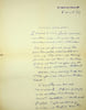 Lettre autographe sign&eacute;e &agrave; l'&eacute;crivain L&eacute;o Larguier. Jean Ajalbert (1863-1947), &eacute;crivain, membre de l'Acad&eacute;mie Goncourt. 