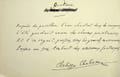 Po&egrave;me autographe sign&eacute;. Philippe Chabaneix (1898-1982), po&egrave;te. 