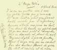 Po&egrave;me autographe sign&eacute;. Philippe Chabaneix (1898-1982), po&egrave;te. 
