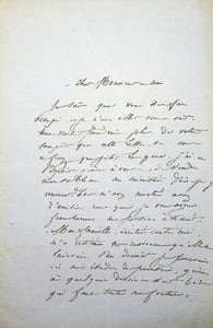 Lettre autographe signée