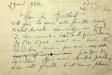 Lettre autographe signée à Jean Ajalbert