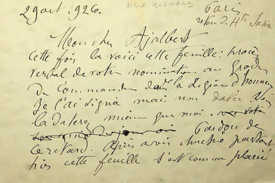 Lettre autographe signée à Jean Ajalbert