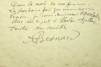 Lettre autographe signée à Jean Ajalbert