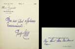Lettre autographe sign&eacute;e. Georges Cain (1853-1919), &eacute;crivain, peintre.