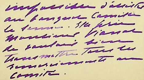 Carte autographe. Berthe Cerny (1868-1940), actrice, sociétaire de la Comédie-Française.