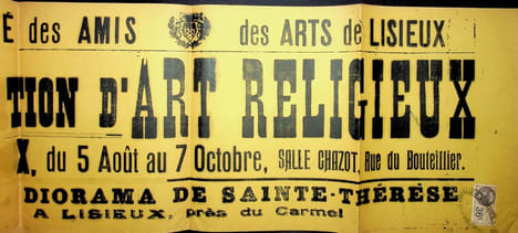 [Lisieux] Affichette pour une exposition. . [Lisieux] Affichette pour une exposition. 