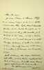 Lettre autographe sign&eacute;e &agrave; Maurice de Fleury. Paul Hervieu (1857-1915), &eacute;crivain, membre de l'Acad&eacute;mie fran&ccedil;aise. 