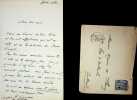 Lettre autographe sign&eacute;e &agrave; Maurice de Fleury. Henri Lavedan (1859-1940), &eacute;crivain, journaliste, membre de l'Acad&eacute;mie fran&ccedil;aise.