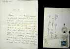 Lettre autographe sign&eacute;e &agrave; Maurice de Fleury. Henri Lavedan (1859-1940), &eacute;crivain, journaliste, membre de l'Acad&eacute;mie fran&ccedil;aise.