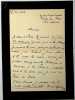 Lettre autographe sign&eacute;e &agrave; Maurice de Fleury. Henri Lavedan (1859-1940), &eacute;crivain, journaliste, membre de l'Acad&eacute;mie fran&ccedil;aise.