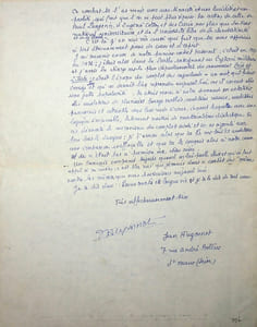 Lettre autographe signée à René Maublanc