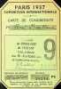 Pi&egrave;ce sign&eacute;e : Carte de l'Exposition Internationale Paris 1937. Ren&eacute; Maublanc (1891-1960), philosophe, &eacute;crivain, antifasciste. 
